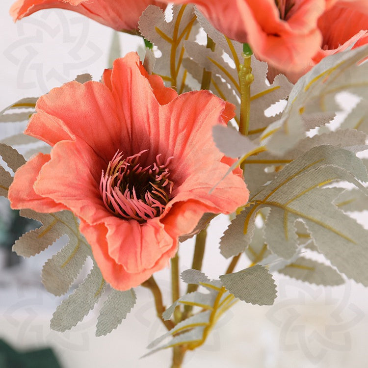 Fleurs artificielles de pavot en vrac de 20 pouces en gros