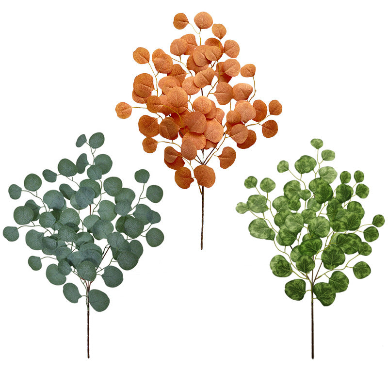 Bulk 6pcs 25" Artificial Eucalyptus Stems Fall Decorations Eucalyptus Leaves Artificial Plants for Floral Arrangement Wholesale