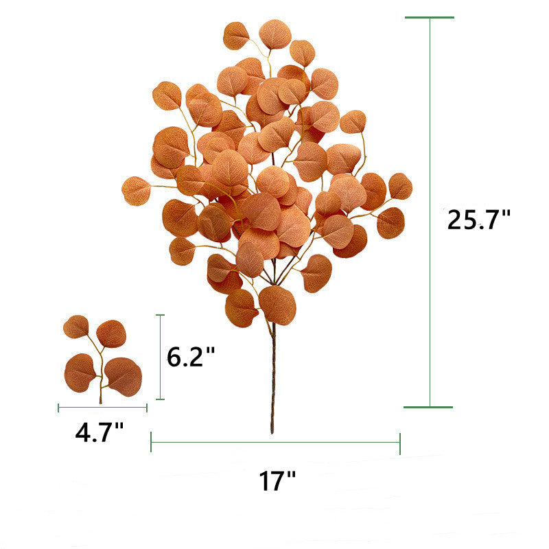 Bulk 6pcs 25" Artificial Eucalyptus Stems Fall Decorations Eucalyptus Leaves Artificial Plants for Floral Arrangement Wholesale
