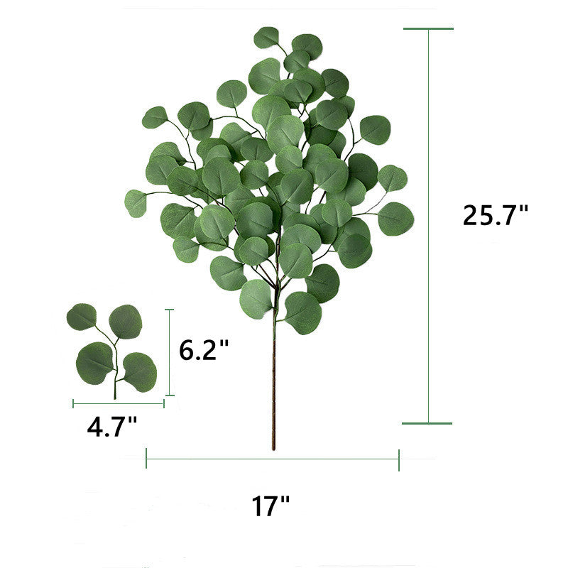 Bulk 6pcs 25" Artificial Eucalyptus Stems Fall Decorations Eucalyptus Leaves Artificial Plants for Floral Arrangement Wholesale