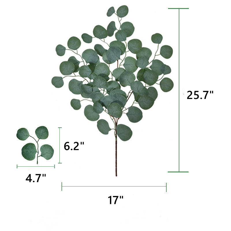 Bulk 6pcs 25" Artificial Eucalyptus Stems Fall Decorations Eucalyptus Leaves Artificial Plants for Floral Arrangement Wholesale