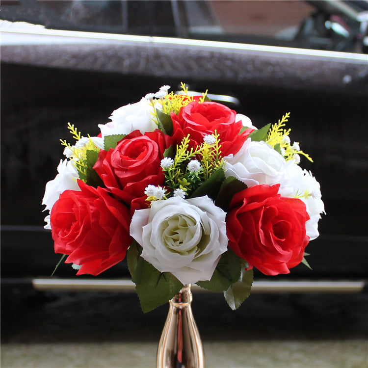 Lot de 2 bouquets de fleurs artificielles pour centre de table de mariage