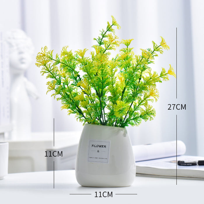Bulk Spring Flower Bouquet Arrangement in White Ceramic Vase - 11 Styles Wholesale