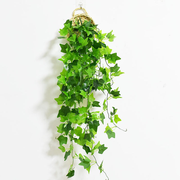 Bulk Artificial Hanging Plants Ivy Vine with Basket Wholesale