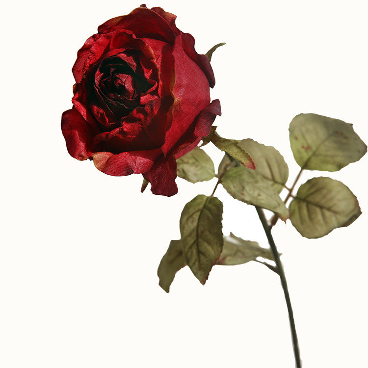 Venta al por mayor de flores de seda de otoño de tallo de rosas de arena movediza de 26 "a granel 