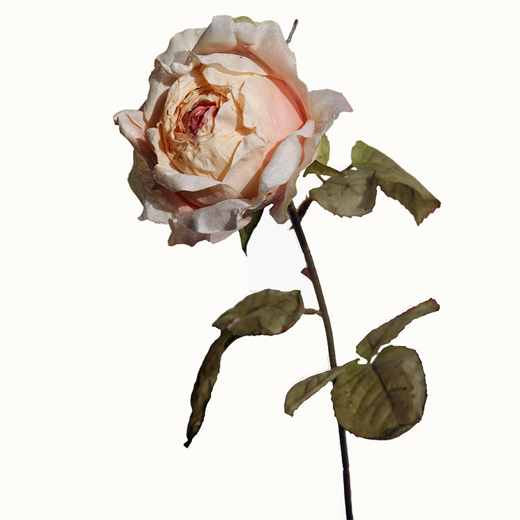 Venta al por mayor de flores de seda de otoño de tallo de rosas de arena movediza de 26 "a granel 