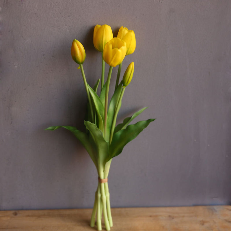 Bulk 15" Real Touch Tulip Stems Bundle Bouquet Wholesale