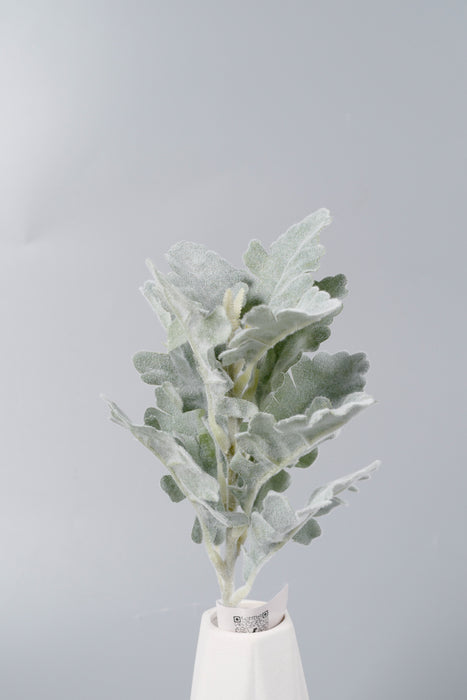 AM Basics Lambs Ear Artificial Greenery Flocking Stems Real Touch