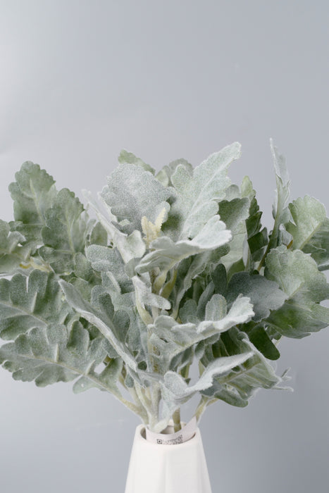 AM Basics Lambs Ear Artificial Greenery Flocking Stems Real Touch