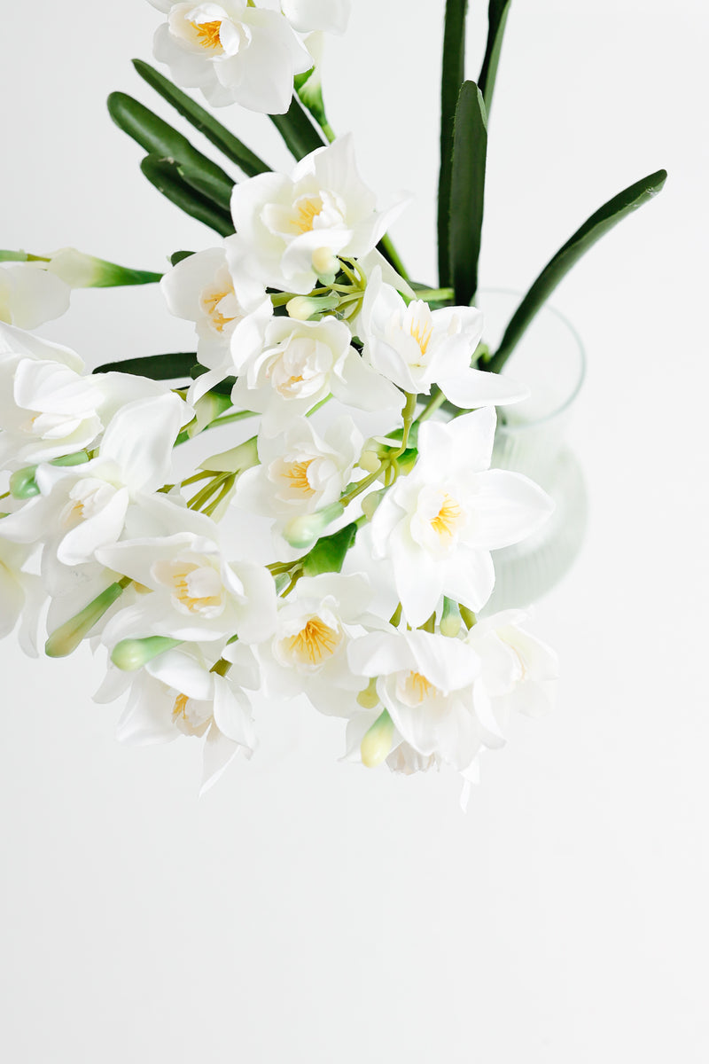 AM Basics 17" Jonquilles artificielles Fleurs Faux Narsissus Floral