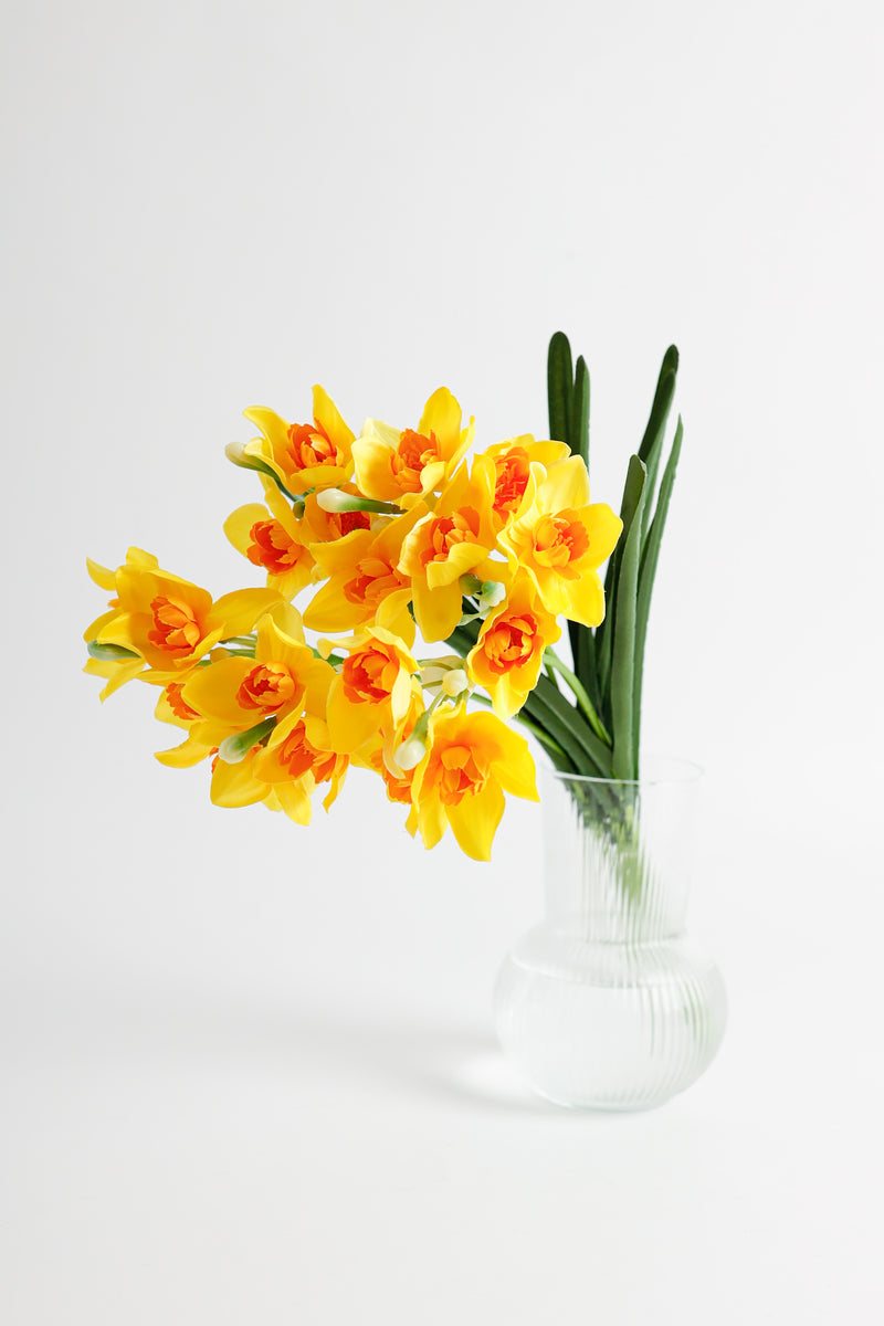 AM Basics 17" Jonquilles artificielles Fleurs Faux Narsissus Floral