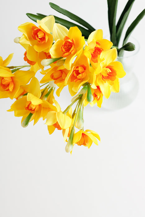 Flores de narcisos artificiales AM Basics de 17"