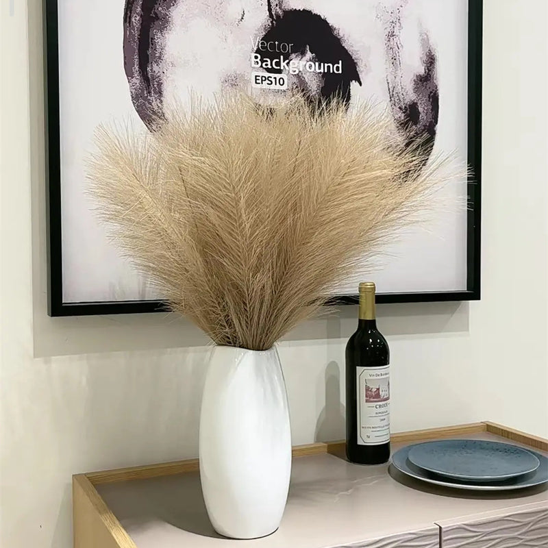 8 colores, 2 piezas de hierba de pampa sintética de 17 pulgadas.