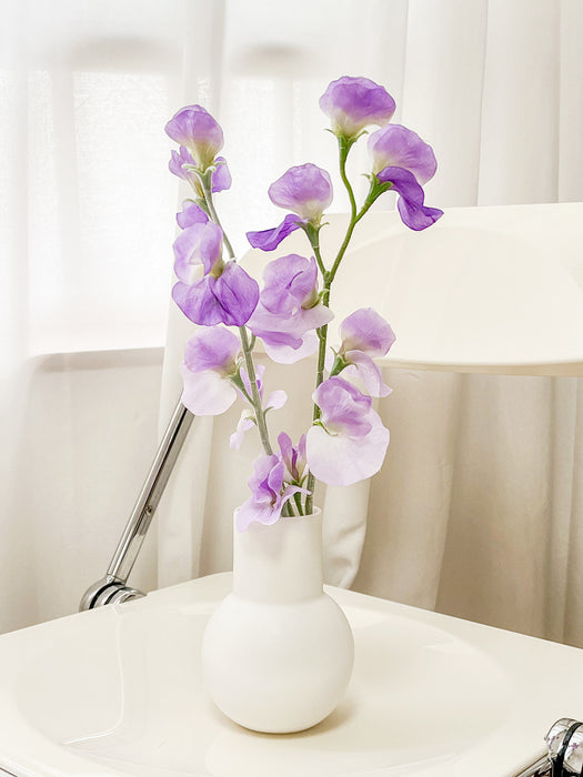 2 Branches Faux Silk Sweetpea Flowers