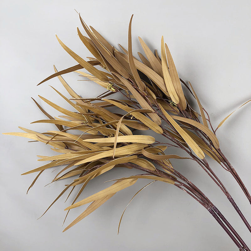 Lot de 4 fleurs artificielles extra longues en saule et eucalyptus avec baies pour vase de sol, 35 pouces, vente en gros 