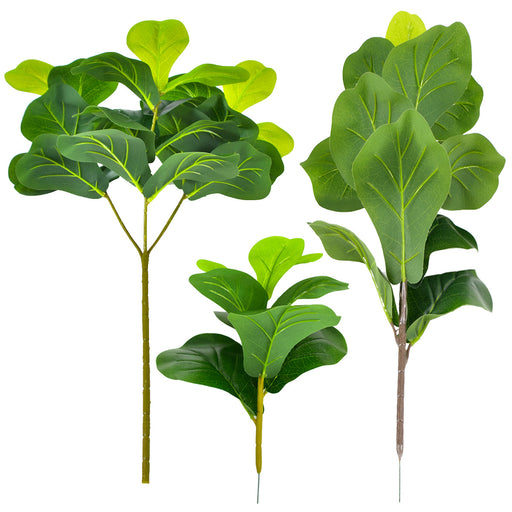 fiddle leaf fig tree wholesale Bulk Artificial Fiddle Leaf Fig Tree Faux Ficus Greenery Leaves Stems — Artificialmerch