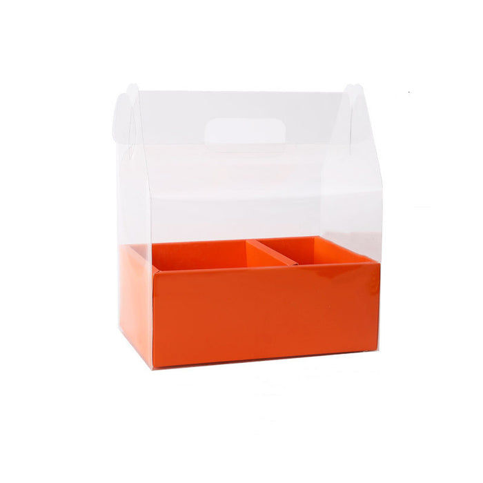 Bulk Flower Gifts Handle Box Two compartments DIY Gift Box Wholesale