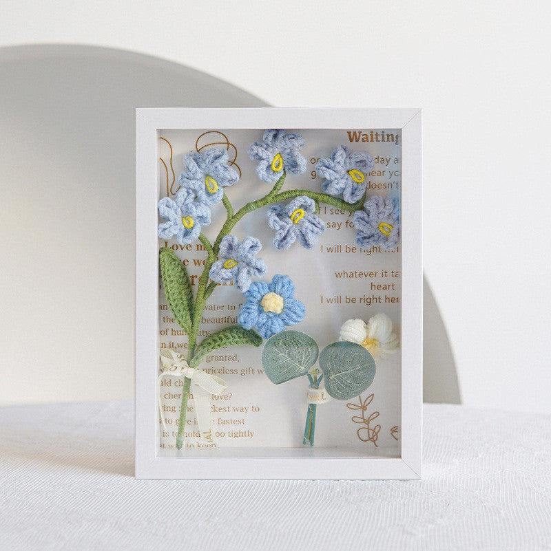 Lot de 17 cadeaux faits à la main en tricot, cadre photo, bouquet de mariage au crochet, vente en gros 