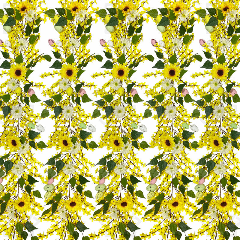 Bulk 59" Spring Garland Easter Egg Forsythia with Sunflower Vine Wholesale