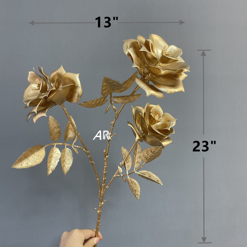 Bulk Exclusive Christmas Golden Stem Bush Flower Real Touch Wholesale