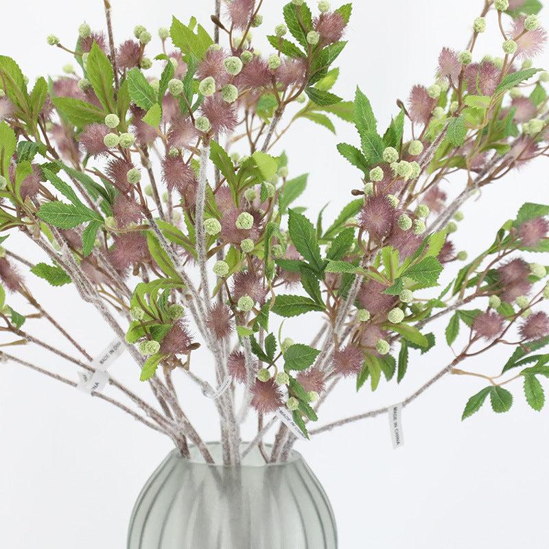 Granel extra largo 39 "bola peluda plantas ramas tallo flor artificial al por mayor