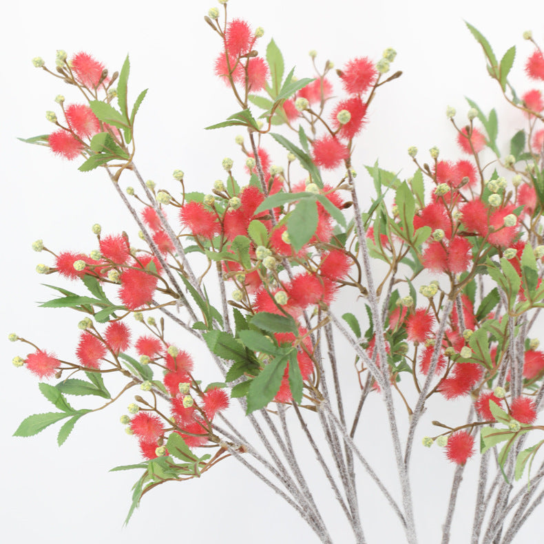 Granel extra largo 39 "bola peluda plantas ramas tallo flor artificial al por mayor