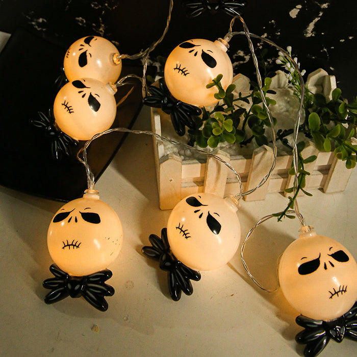 Cadena de luces LED de bruja fantasma de Halloween de 59 pulgadas para decoración