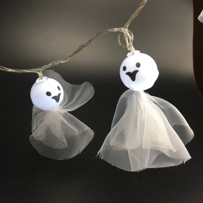 Halloween LED Ghost Dolls String Lights 59 pulgadas para decoración