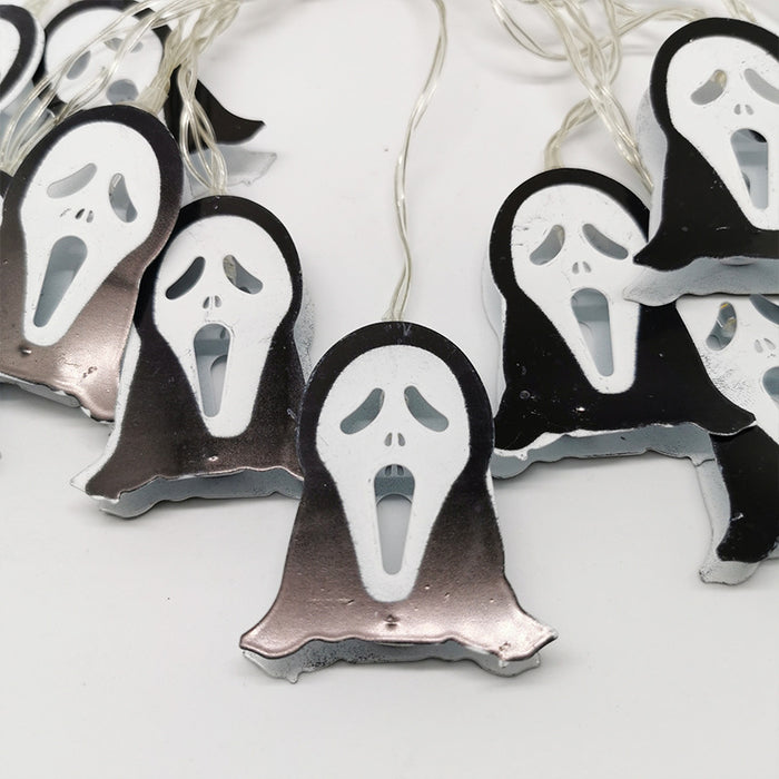 Cadena de luces LED fantasma de Halloween a granel de 59 pulgadas para decoración al por mayor