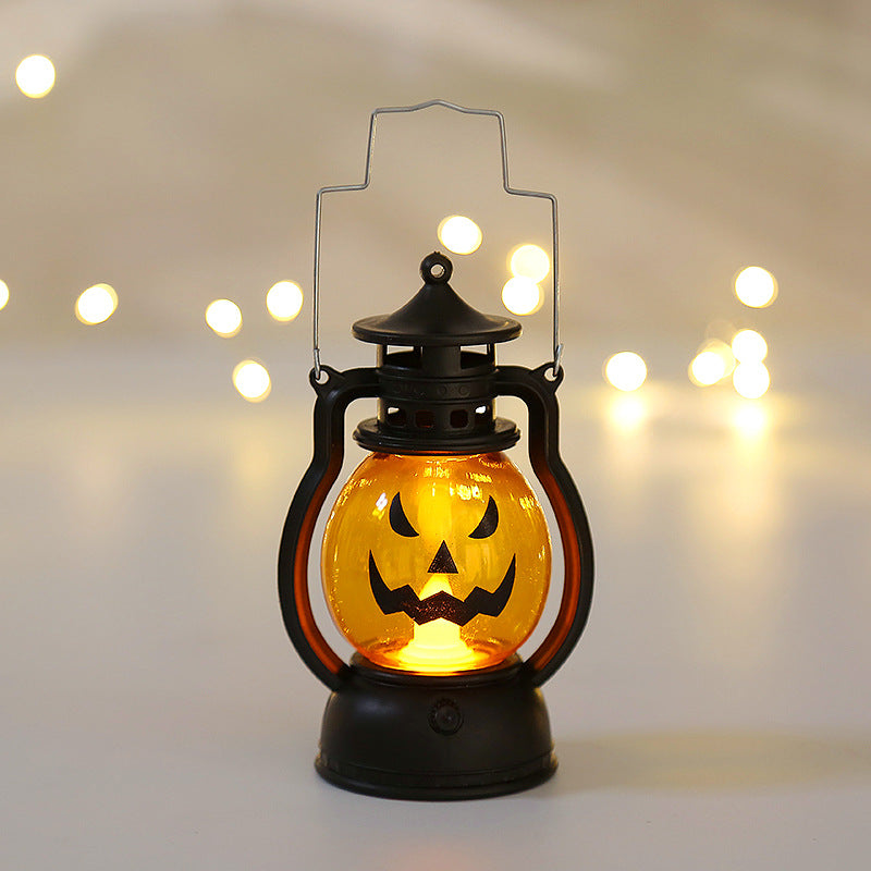 Bulk Halloween LED Pumpkin Lamp Candle Lantern Hanging Loop Pumpkin Halloween Fireplaces Wholesale