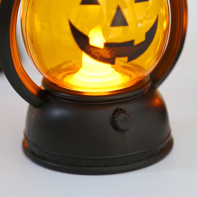 Bulk Halloween LED Pumpkin Lamp Candle Lantern Hanging Loop Pumpkin Halloween Fireplaces Wholesale