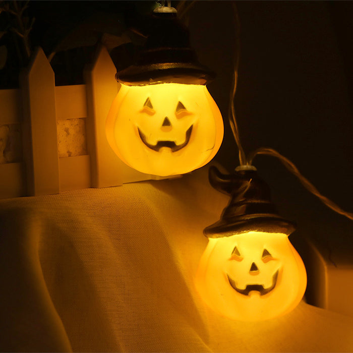 Cadena de luces LED de calabaza de Halloween de 78 pulgadas para decoración