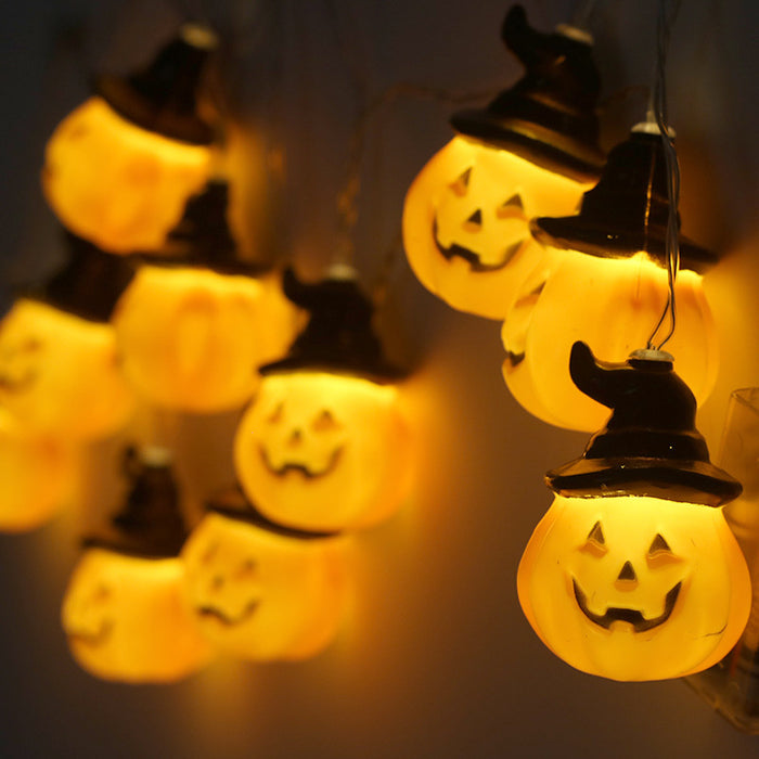 Cadena de luces LED de calabaza de Halloween de 78 pulgadas para decoración