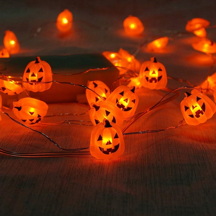 Bulk Halloween Pumpkin LED String Lights 78 Inch for Decoration Wholesale