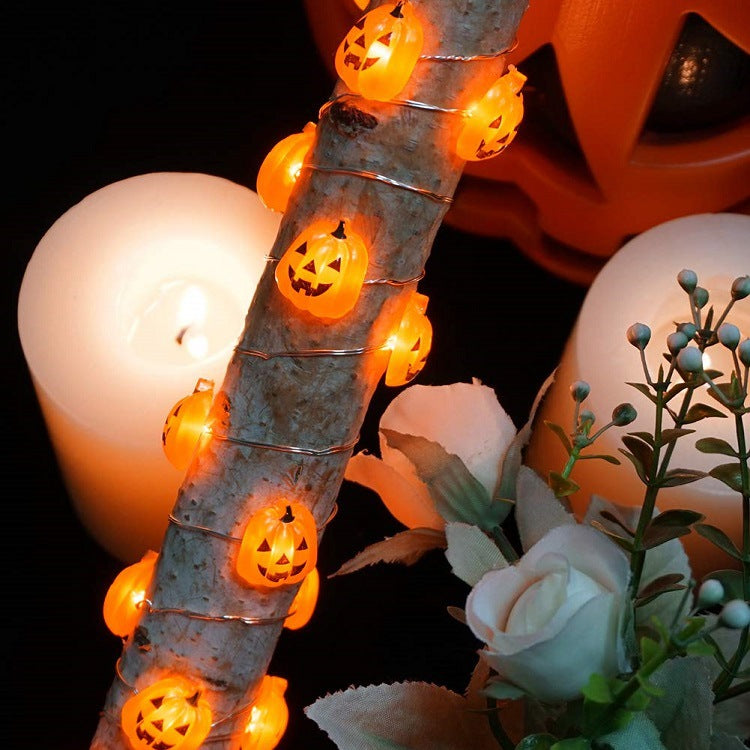 Bulk Halloween Pumpkin LED String Lights 78 Inch for Decoration Wholesale