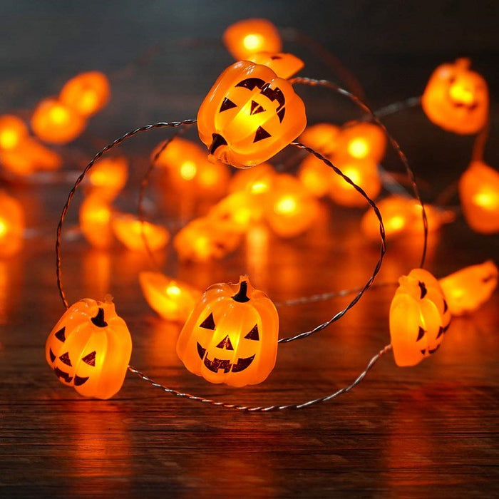Cadena de luces LED de calabaza de Halloween a granel de 78 pulgadas para decoración al por mayor