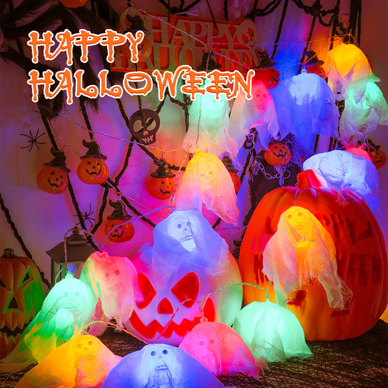 Bulk Halloween LED String Lights Skulls DIY Decoration 9.8 Feet Wholesale