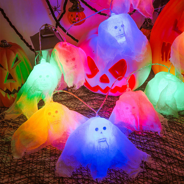 Bulk Halloween LED String Lights Skulls DIY Decoration 9.8 Feet Wholesale