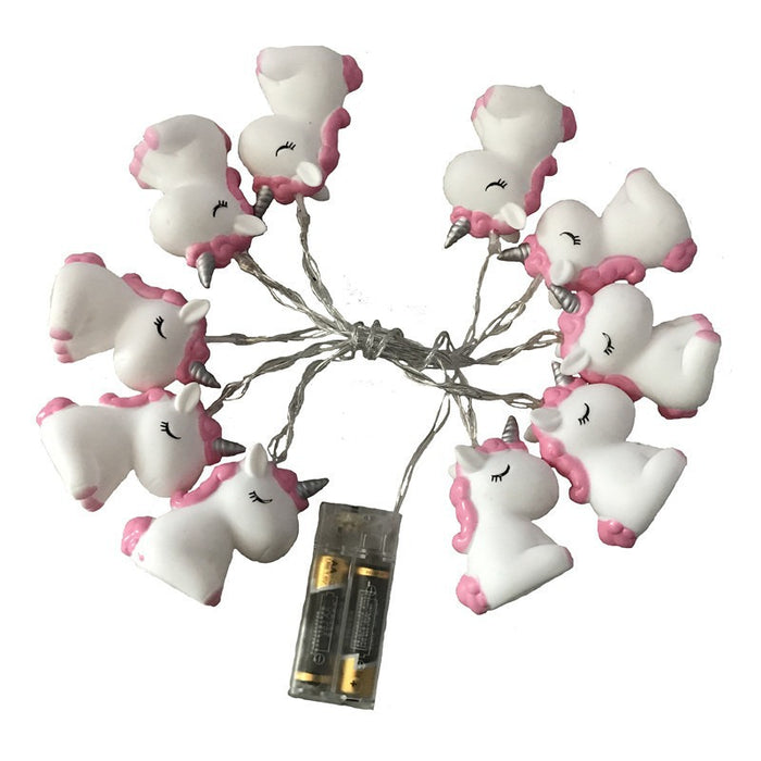Cadena de luces LED de unicornio de Halloween a granel de 39 pulgadas para decoración al por mayor