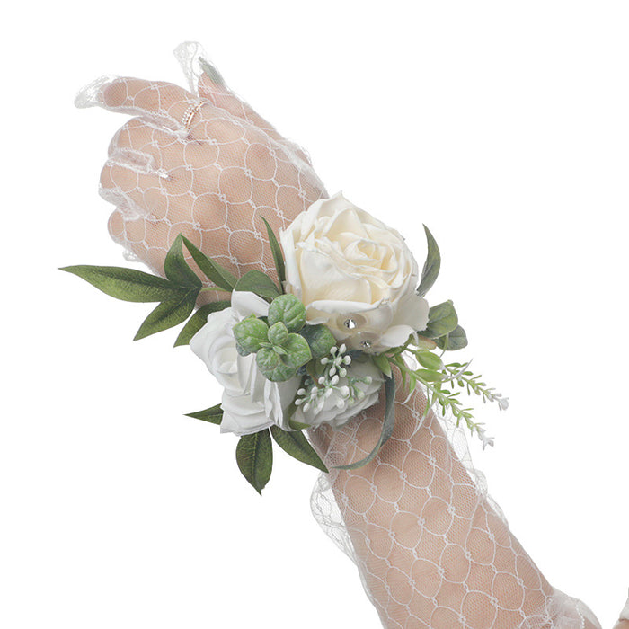 Ramillete artificial hecho a mano a granel para fiesta de graduación de boda al por mayor