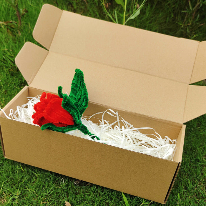 Bulk Handmade Gift Rose Stems Plush Bendable Artificial Flowers Wholesale