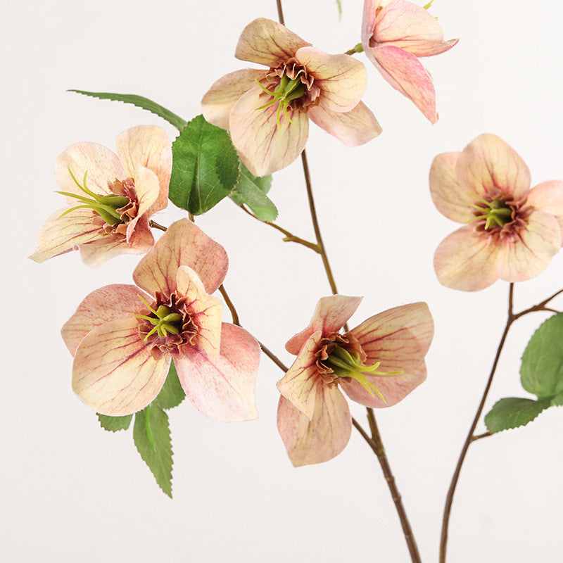 Fleurs artificielles d'hellébore en vrac de 23 pouces en gros 