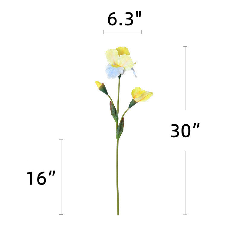 Bulk 30" Iris Stem Flower Artificial Iris Silk Flower Christianity Flower Arrangements Wholesale