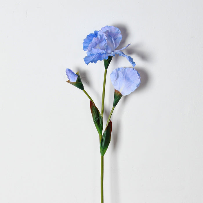 A granel, 30 ", flor de tallo de iris, flor de seda Artificial, arreglos florales de aspecto Real, venta al por mayor