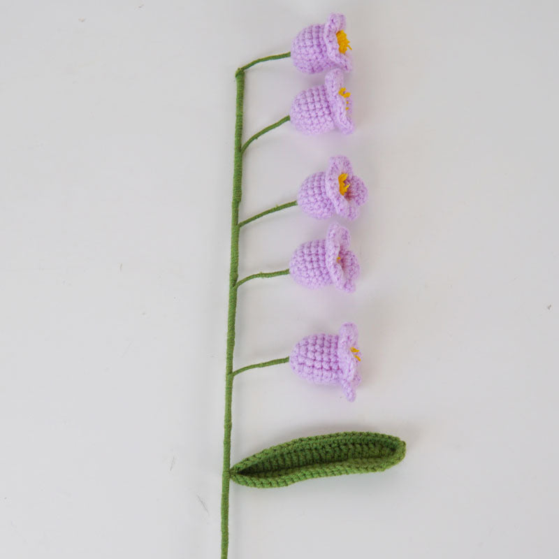 Bulk Knitting Crochet Artificial Flower Lily of the Vally Handmade Gifts Wholesale