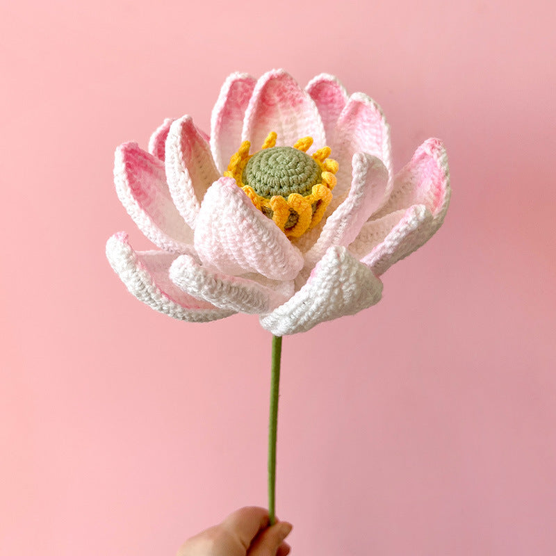 Bulk Knitting Crochet Artificial Flower Handmade Gifts Wholesale