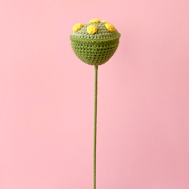 Bulk Knitting Crochet Artificial Flower Handmade Gifts Wholesale