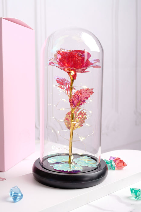 Mother's Day Gifts Colorful Artificial Flower Carnation with Light in Box