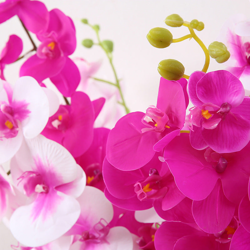 Orchidées Phalaenopsis en vrac de 39 pouces, fleurs artificielles à longue tige pour grands vases, vente en gros 