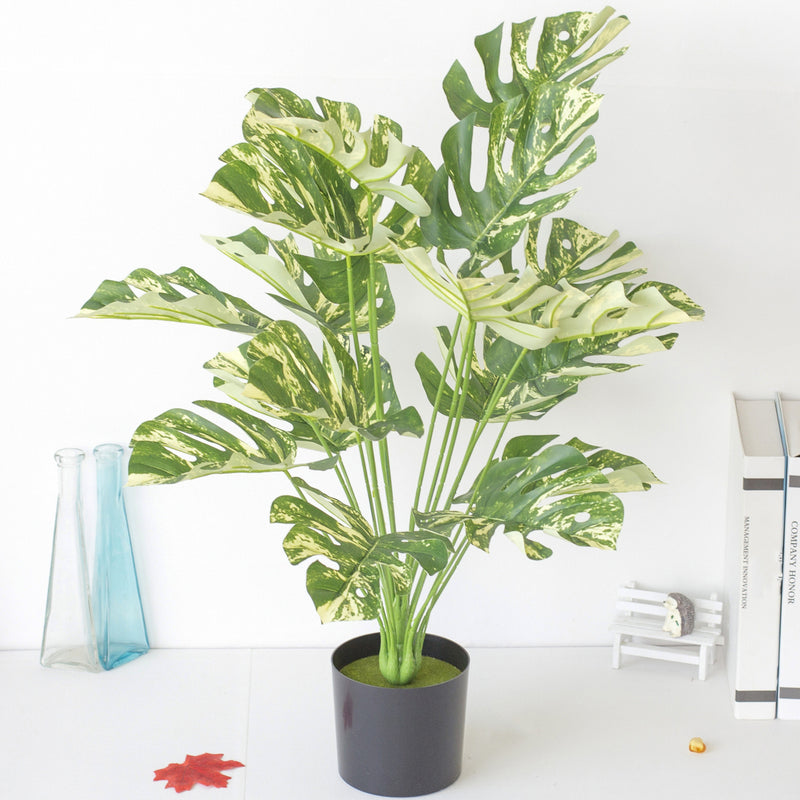 Plantes artificielles Monstera en pot de grande taille de 29 pouces, plantes artificielles en pots pour l'extérieur, vente en gros